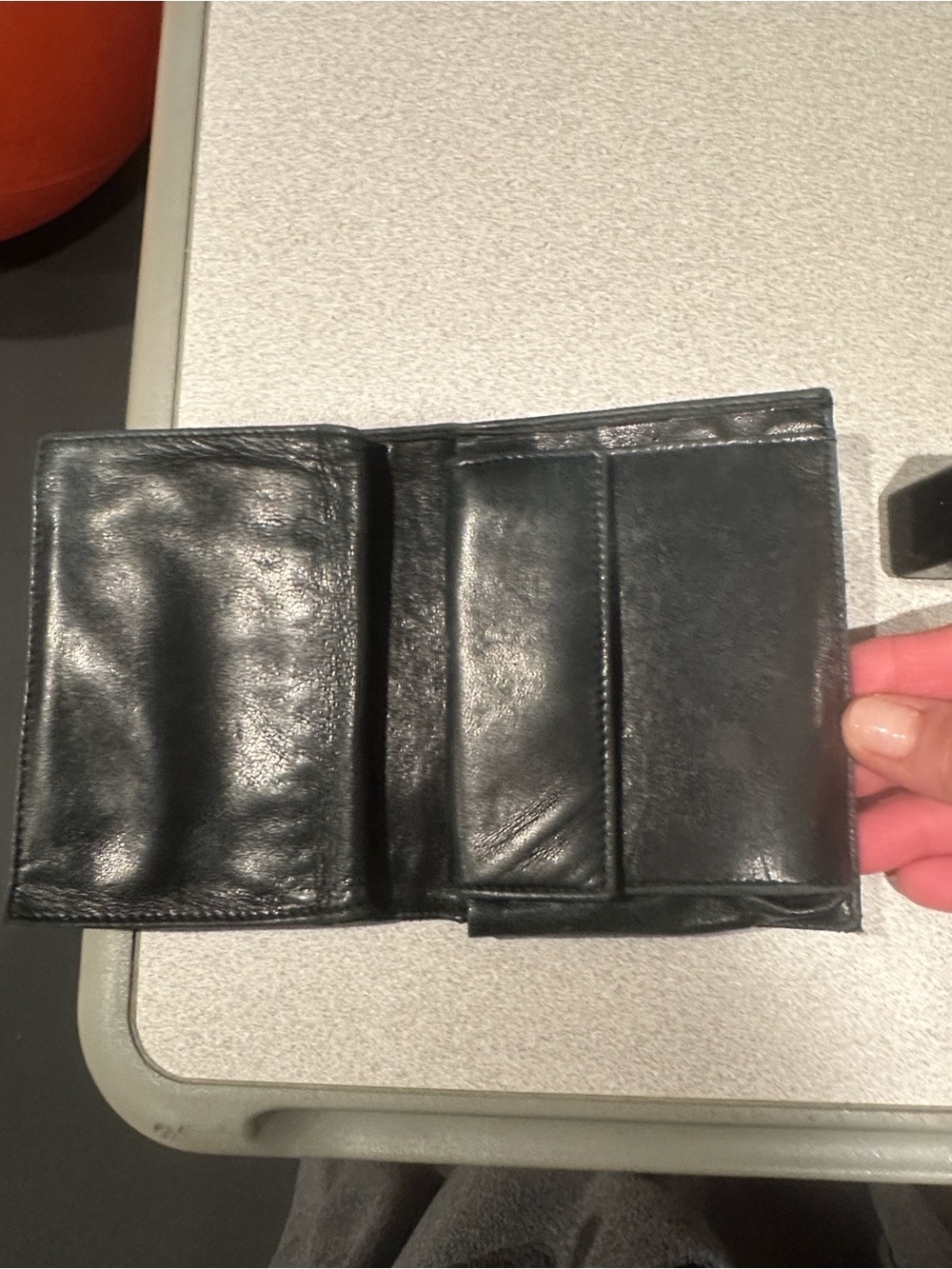 Prada Black Quilted Nylon Wallet Card Holder with Gold Triangle Logo - Picture 3 of 6